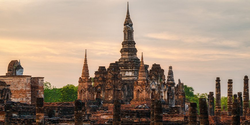 Wat Mahathat-tempelet i Thailand