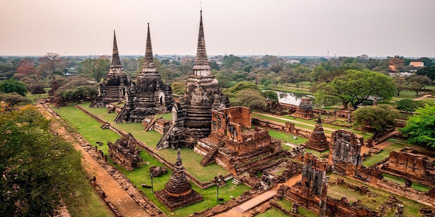 Wat Phra Si Sanphet-tempelet i Ayutthaya