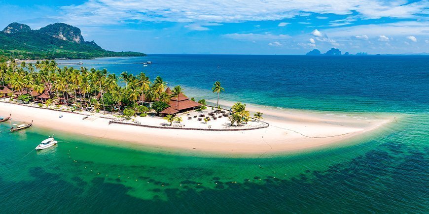 Perlestranden på øya Koh Mook i Thailand.