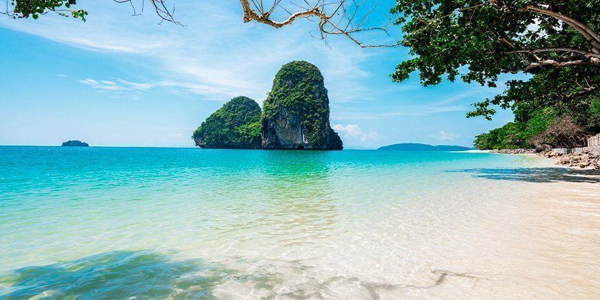 Phra Nang-stranden i Krabi, Thailand