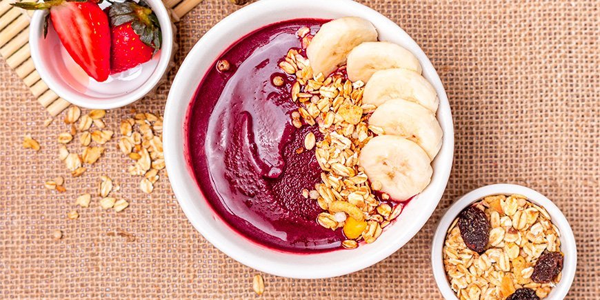 smoothiebolle med topping